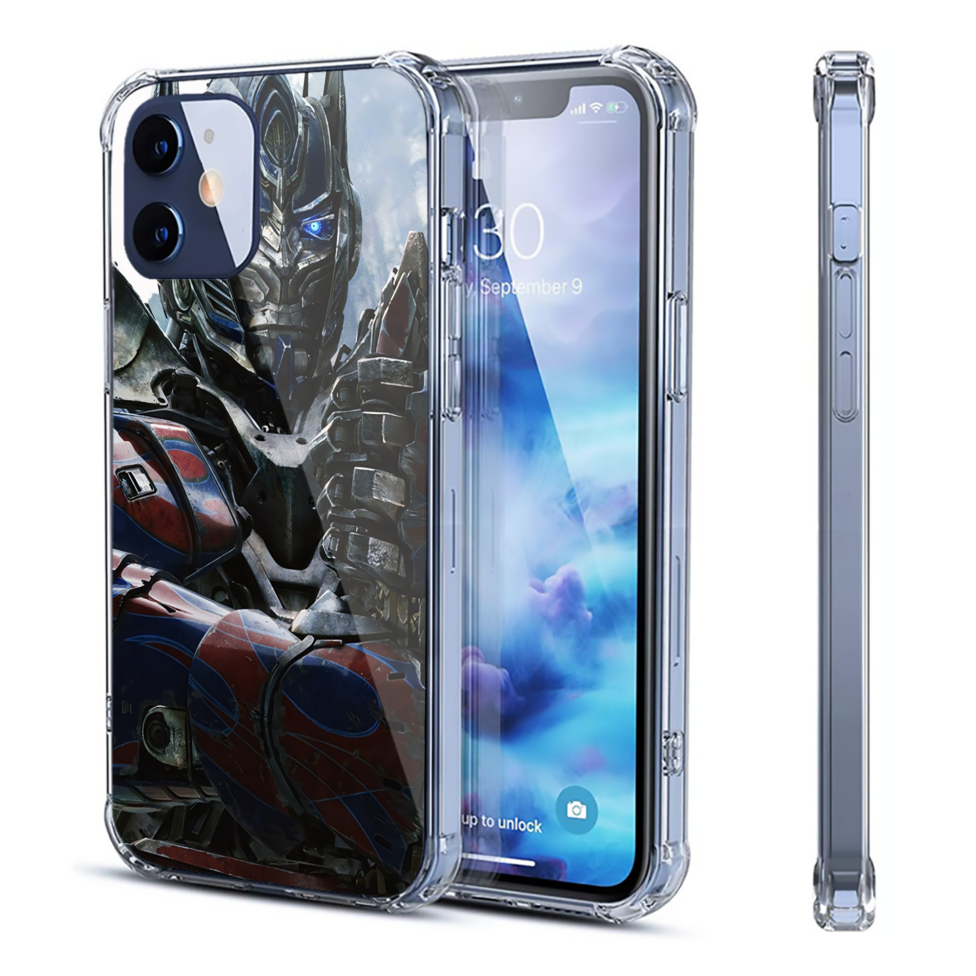 （画像用） Transformers トランスフォーマー 【iPhone 12シリーズ対応】透明スマホケース（クリアソフトケース）